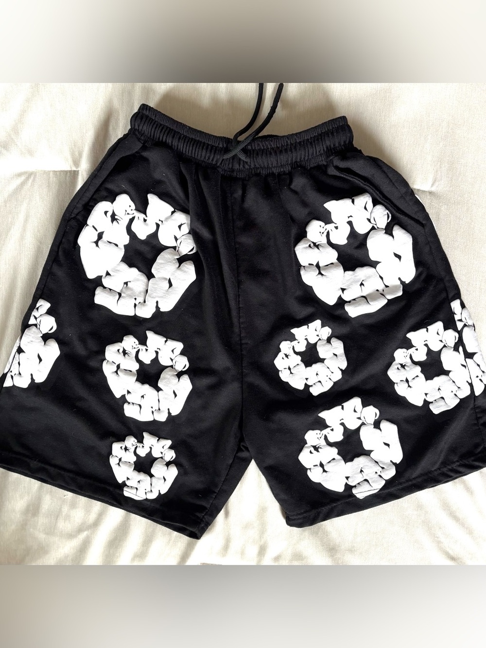 TWO PAIR Denim Tears Men's Athletic Shorts - Black & Navy - Picture 3 of 12